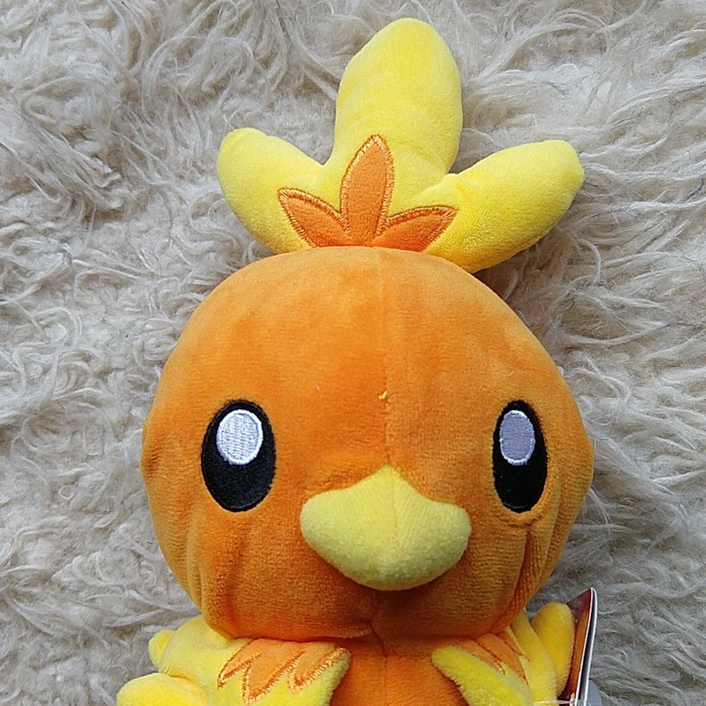 Pokemon Torchic Orange and Yellow Bird Chick Plush Tag 9